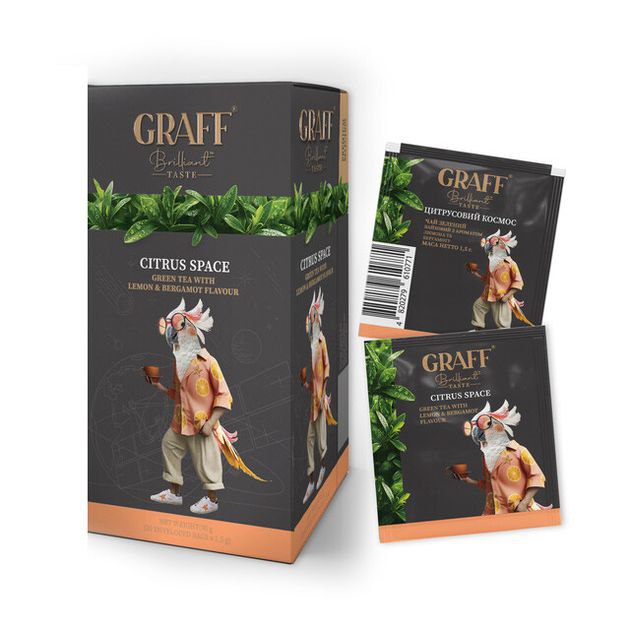 Чай зелений Graff Citrus space Цитрусовий космос (20х1,5г) саше